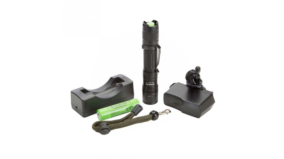 Greatlite Cree LED 800 Lumens E36 Rechargeable Flashlight Kit, Black, EXPE36-E02