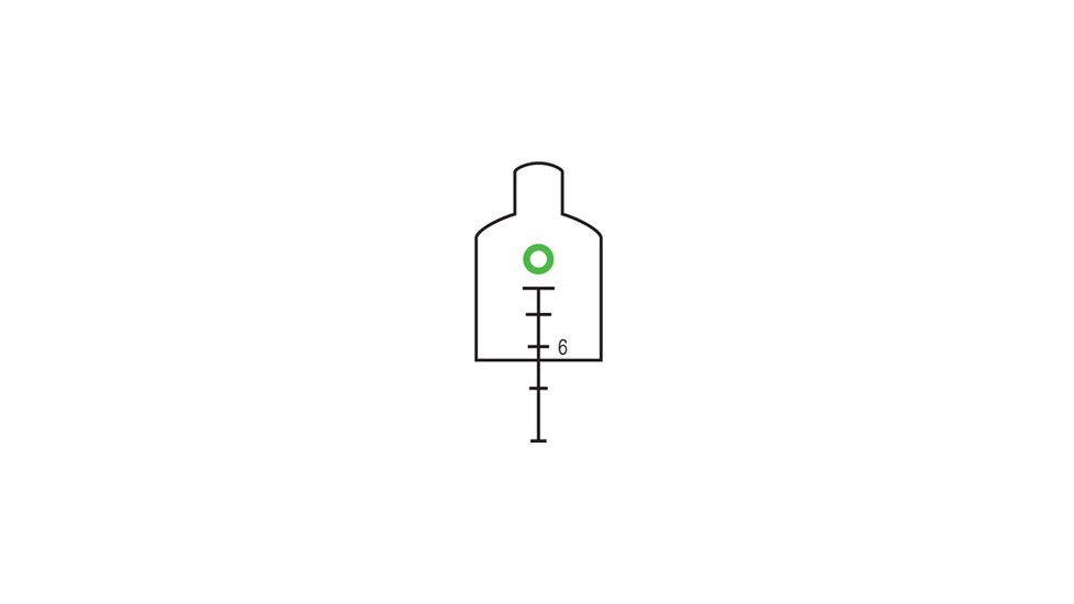 Green Donut .223 Ballistic Reticle