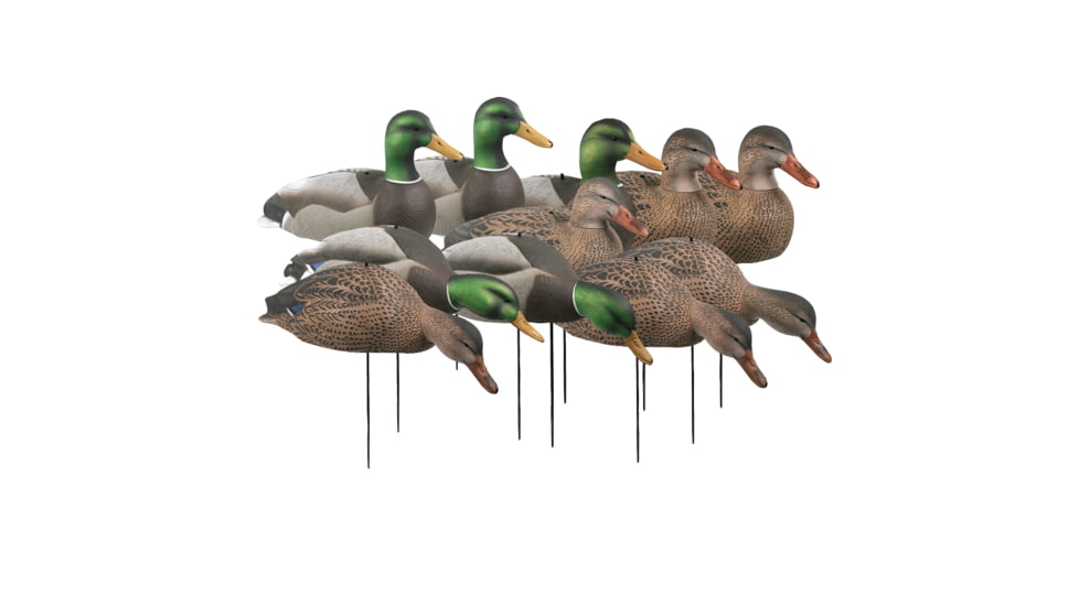 Greenhead Gear Over-Size Duck Decoy,Mallard Shells/Active Pack,Dozen 70166