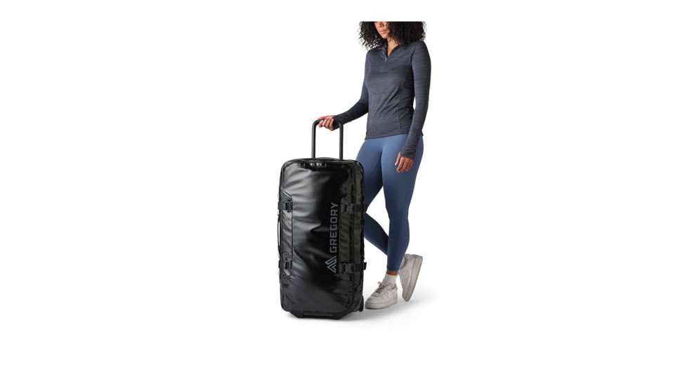 Gregory Alpaca 100L Wheeled Duffel Bag, Obsidian Black, One Size, 155037-0413