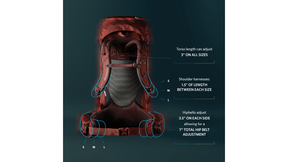 Gregory Baltoro 75L Backpack, Brick Red, Medium, 141303-1129