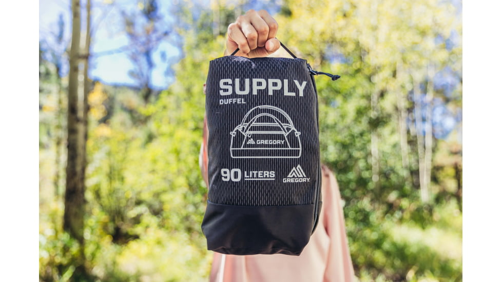 Gregory Supply Duffel 90 Bag, Obsidian Black, One Size, 147904-0413