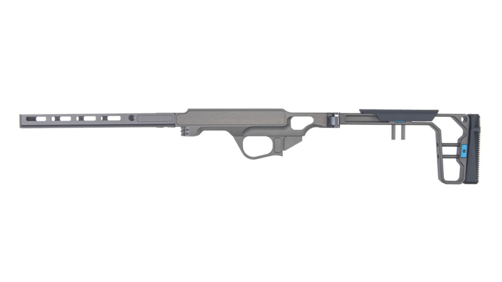 Grey Birch MFG CZ 457 10in Forend/Folding Stock Chassis System Left Hand, Grey, LaChassis-457-LH-10-GRY