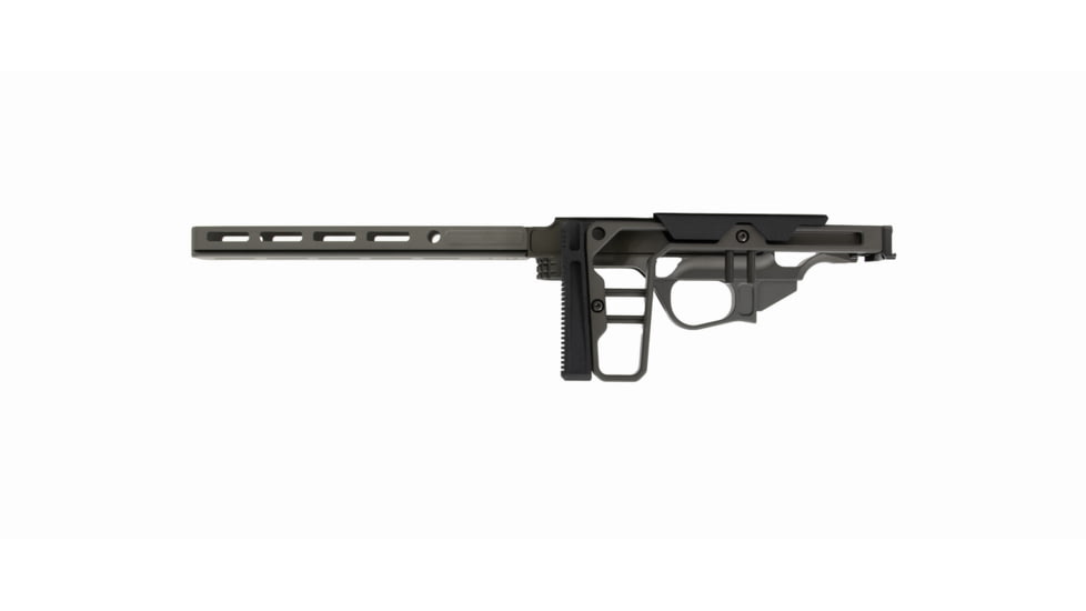 Grey Birch MFG CZ 457 10in Forend/Folding Stock Chassis System Left Hand, Grey, LaChassis-457-LH-10-GRY