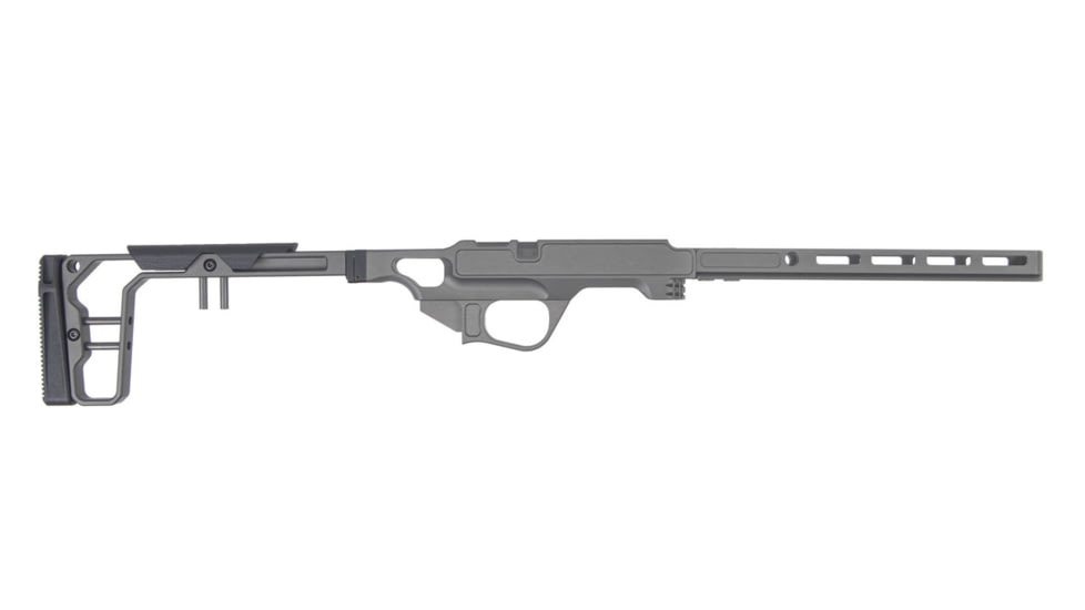 Grey Birch MFG CZ 457 10in Forend/Folding Stock Chassis System Left Hand, Grey, LaChassis-457-LH-10-GRY