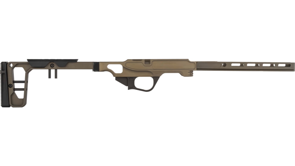Grey Birch MFG CZ 457 10in Forend/Folding Stock Chassis System Right Hand, Burnt Bronze, LaChassis-457-RH- 10- BB