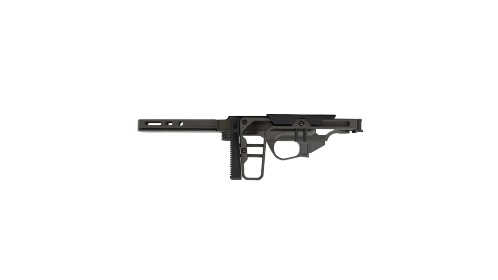 Grey Birch MFG CZ 457 5in Forend/Folding Stock Chassis System Right Hand, Black, LaChassis-457-5- BLK