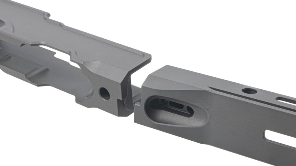 Grey Birch MFG La Chassis TKD Complete Aluminum Chassis System, 10 in, Picatinny/M-LOK, Clear Hard Anodize, LaChassis-TKD