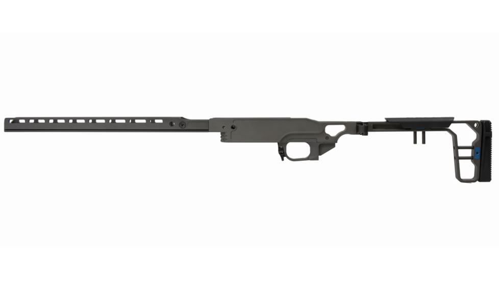 Grey Birch MFG Remington 700 SA 16in Forend/Folding Stock Chassis System, Black, LaChassis-700SA-16-BLK