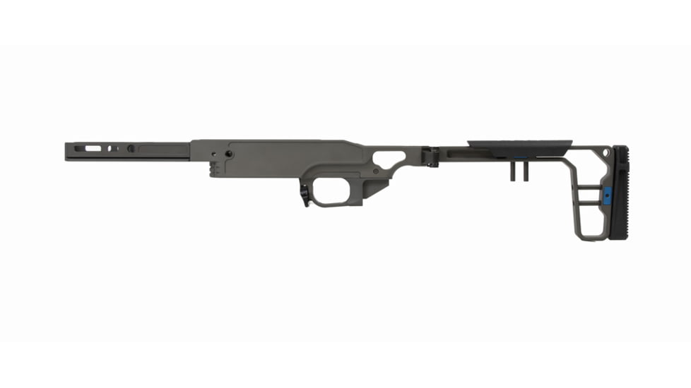 Grey Birch MFG Remington 700 SA 5in Forend/Folding Stock Chassis System, Black, LaChassis-700SA-5-BLK