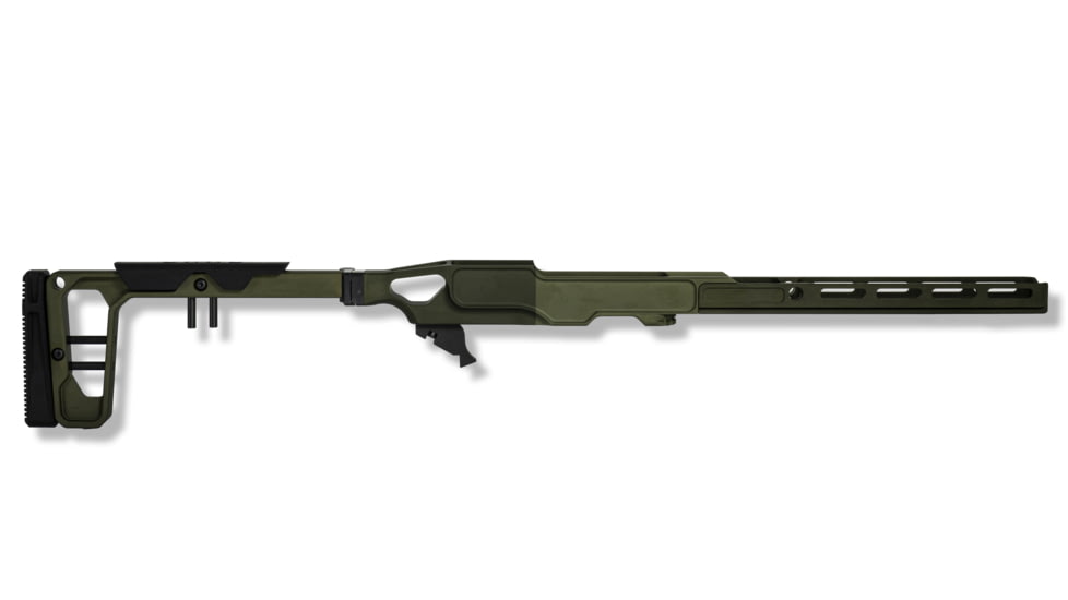 Grey Birch MFG Ruger 10/22 10in Forend/Folding Takedown Chassis System, Olive Drab Green, LaChassis-TKD-ODG