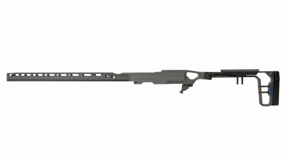 Grey Birch MFG Ruger 10/22 16in Forend/Folding Stock Chassis System, Grey, LaChassis-10/22- 16GRY