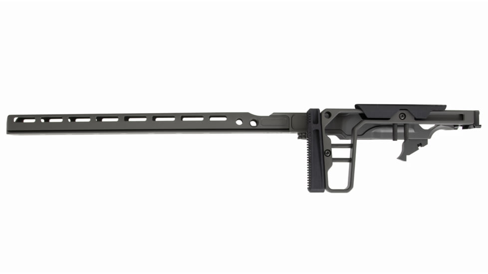 Grey Birch MFG Ruger 10/22 16in Forend/Folding Stock Chassis System, Grey, LaChassis-10/22- 16GRY