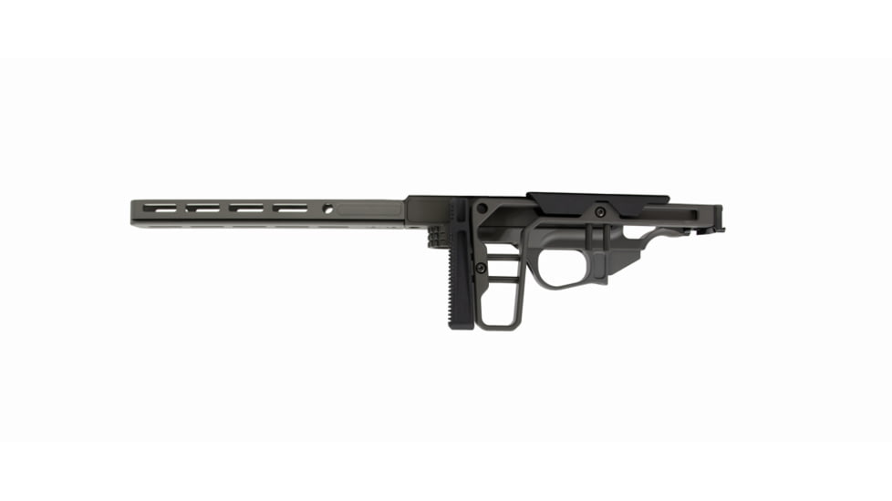 Grey Birch MFG Tikka T1X 10in Forend/Folding Stock Chassis System Right Hand, Black, LaChassis-T1X-RH-10 -BLK