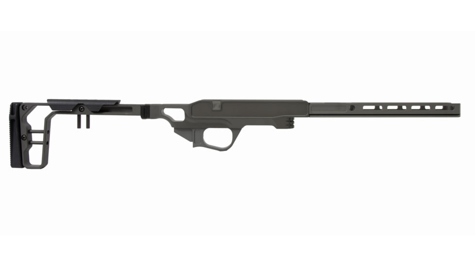 Grey Birch MFG Tikka T1X 10in Forend/Folding Stock Chassis System Right Hand, Black, LaChassis-T1X-RH-10 -BLK