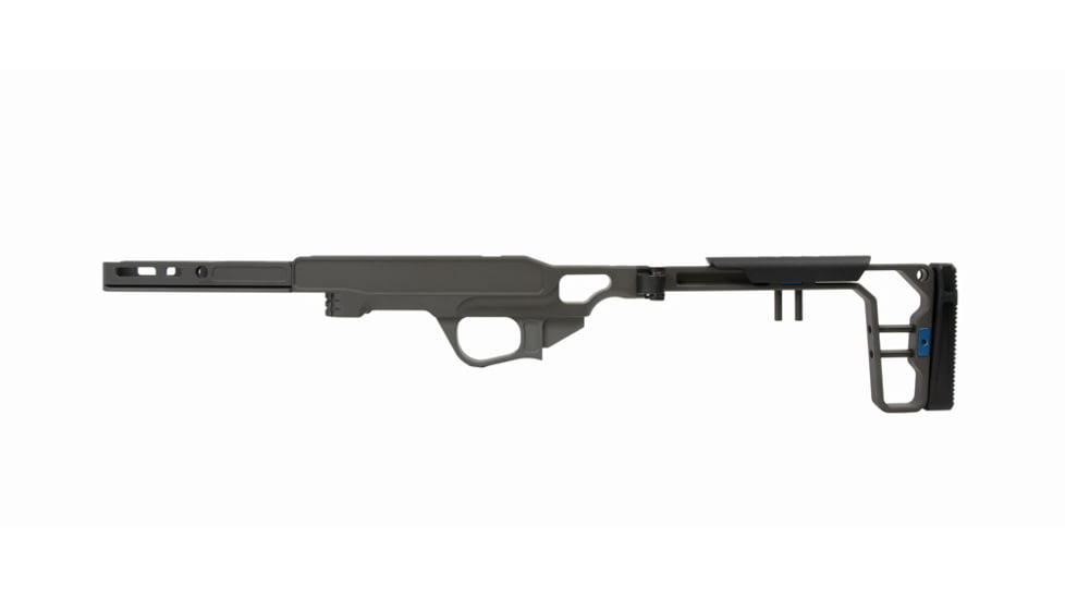 Grey Birch MFG Tikka T1X 5in Forend/Folding Stock Chassis System Right Hand, Black, LaChassis-T1X-RH-5-BLK