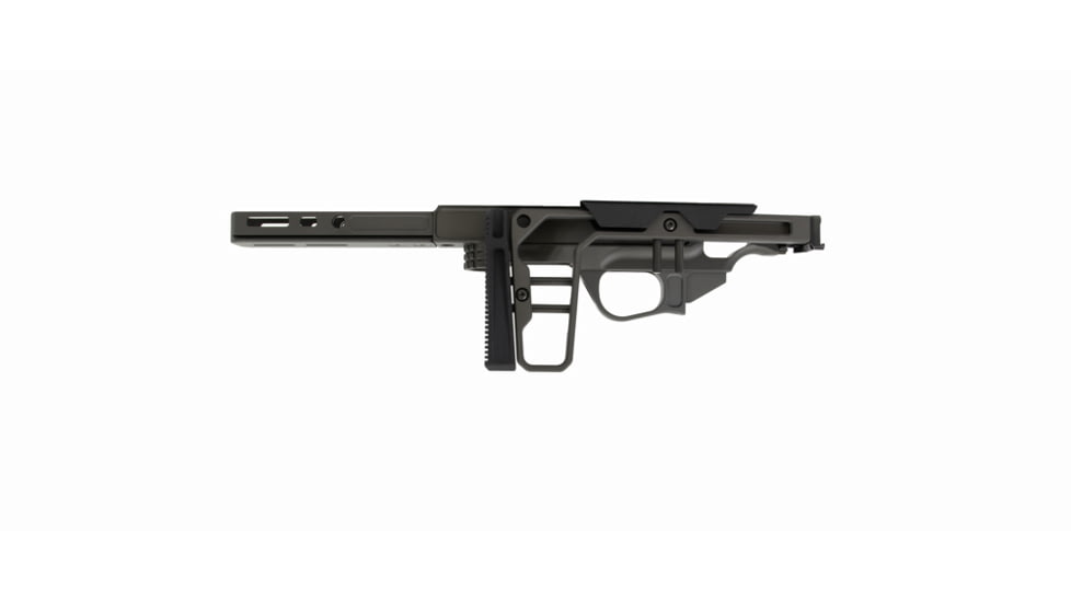 Grey Birch MFG Tikka T1X 5in Forend/Folding Stock Chassis System Right Hand, Black, LaChassis-T1X-RH-5-BLK