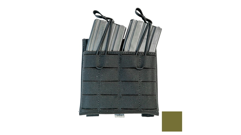 Grey Ghost Gear Double 5.56 Mag Pouch, Ranger Green, 1086-6