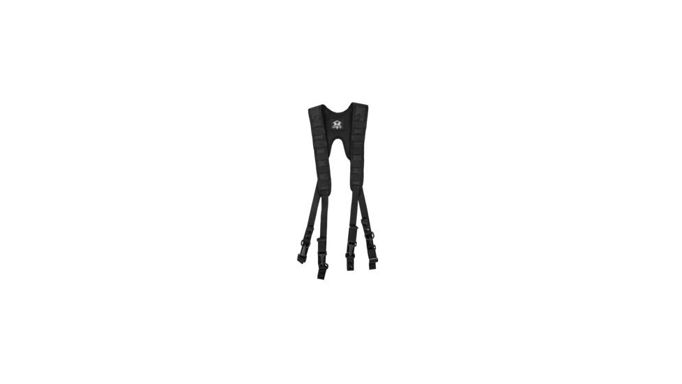 Grey Ghost Gear Le Duty Belt Suspenders, Black, 10017-2