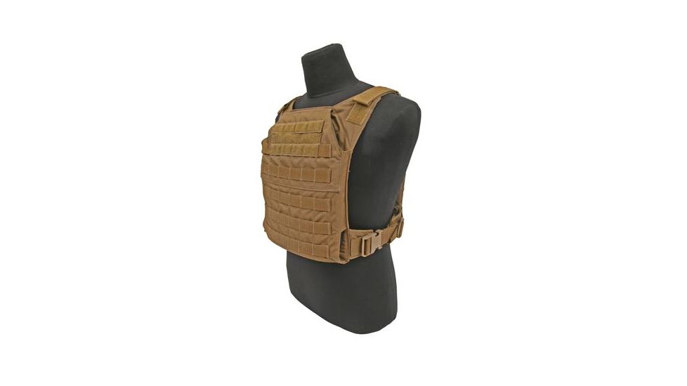 Grey Ghost Gear Minimalist Plate Carrier, Coyote Brown, 0007-14