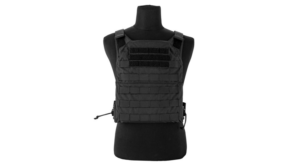 Grey Ghost Gear Minimalist Plate Carrier W/ Roc Attachments, Black, 0009-2