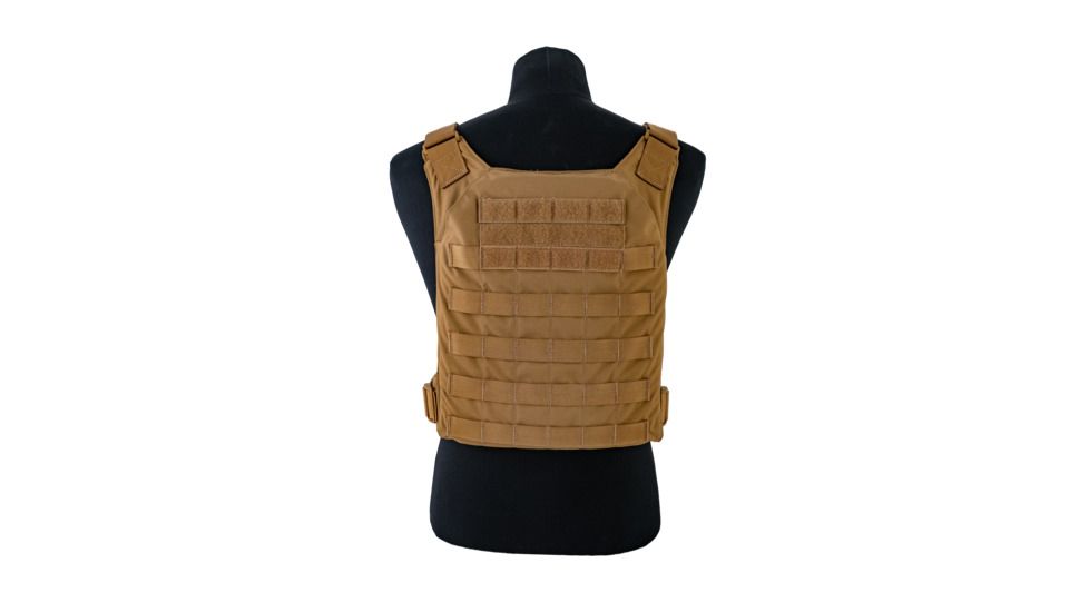 Grey Ghost Gear Minimalist Plate Carrier W/ Roc Attachments, Coyote Brown, 0009-14