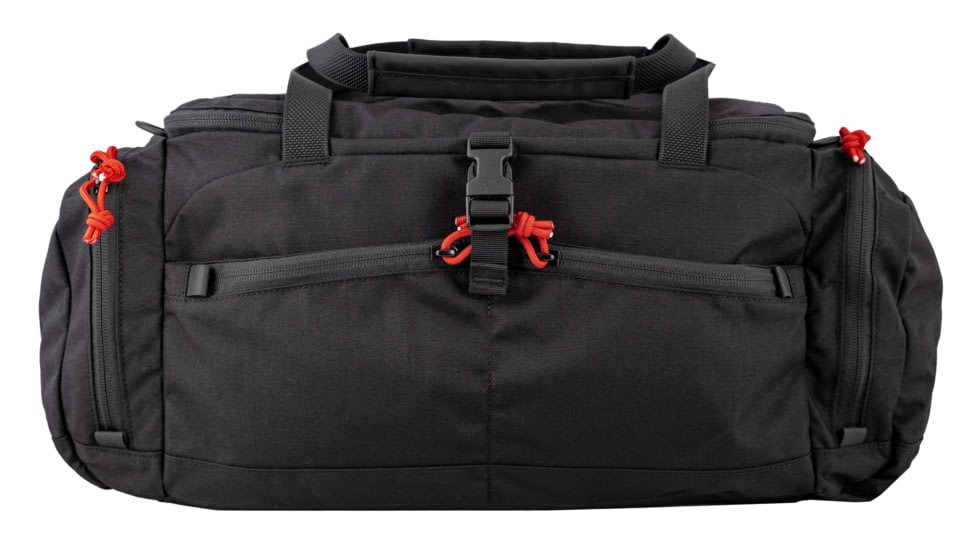 Grey Ghost Gear Range Bag, 1260 cubic inches, Black with Red Zipper Pulls, 60200-2