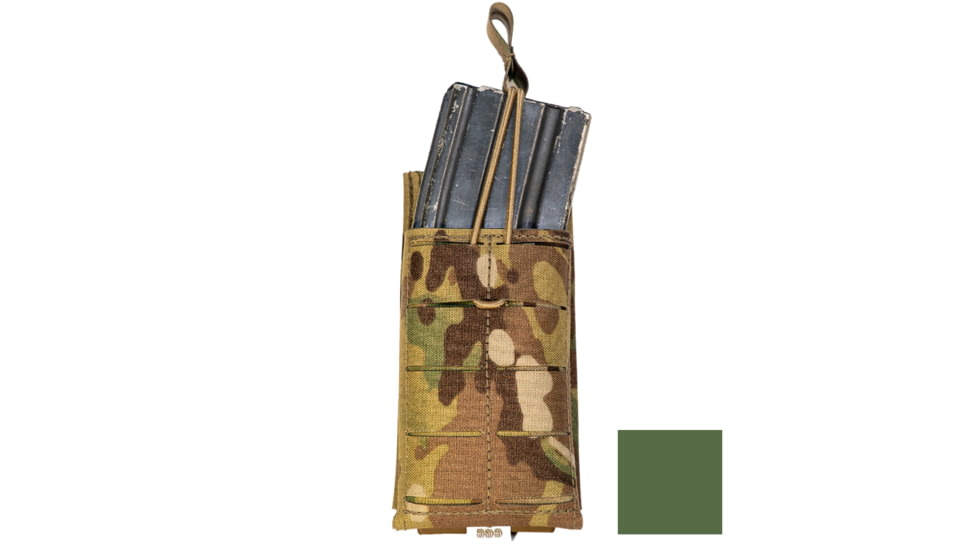 Grey Ghost Gear Single 5.56 Mag Pouch, Olive Drab, 1085-1