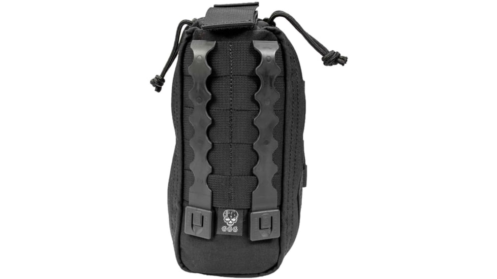 Grey Ghost Gear Slim Medical Pouch, Malice Clips for MOLLE/PALS, Black, 4002-2