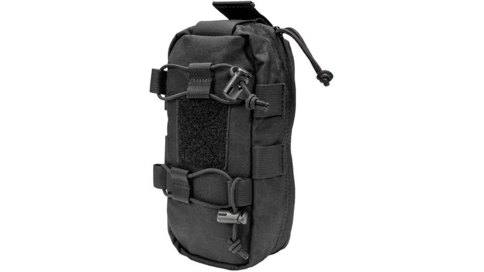 Grey Ghost Gear Slim Medical Pouch, Malice Clips for MOLLE/PALS, Black, 4002-2
