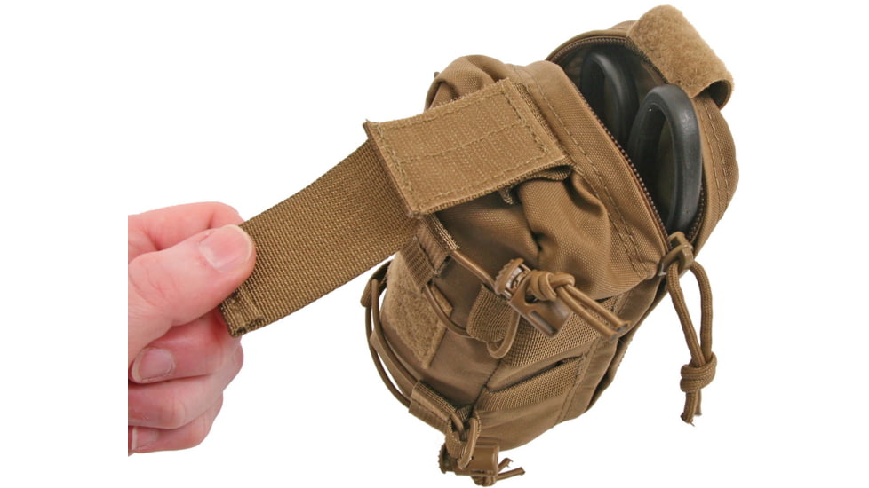 Grey Ghost Gear Slim Medical Pouch, Malice Clips for MOLLE/PALS, Coyote Brown, 4002-14