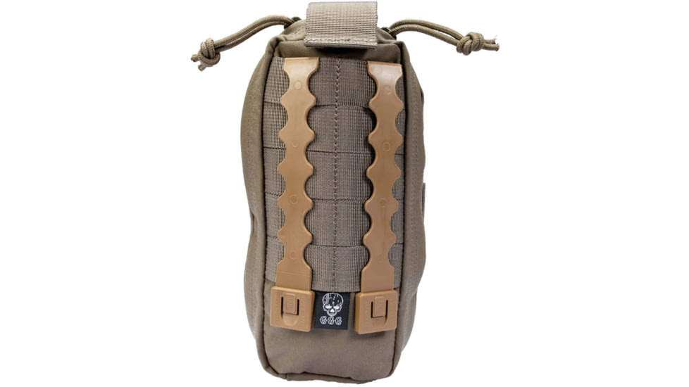 Grey Ghost Gear Slim Medical Pouch, Malice Clips for MOLLE/PALS, Ranger Green, 4002-6