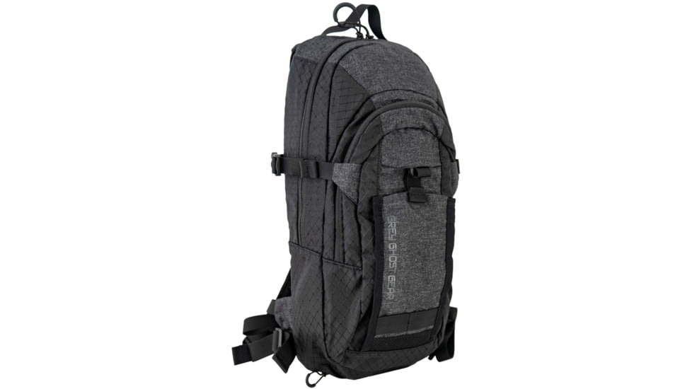 Grey Ghost Gear TQ Hydration Pack w/ 2.0 Bladder, Black Diamond/Black Heather, GTG5987-2D-2H