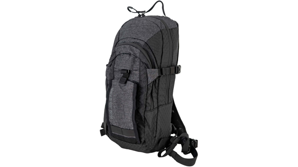 Grey Ghost Gear TQ Hydration Pack w/ 2.0 Bladder, Black Diamond/Black Heather, GTG5987-2D-2H