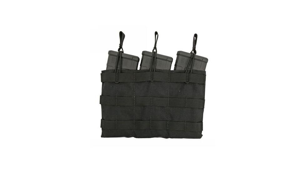 Grey Ghost Gear Triple 5.56 Mag Panel, MALICE Clips for MOLLE/PALS, Black 1006-2