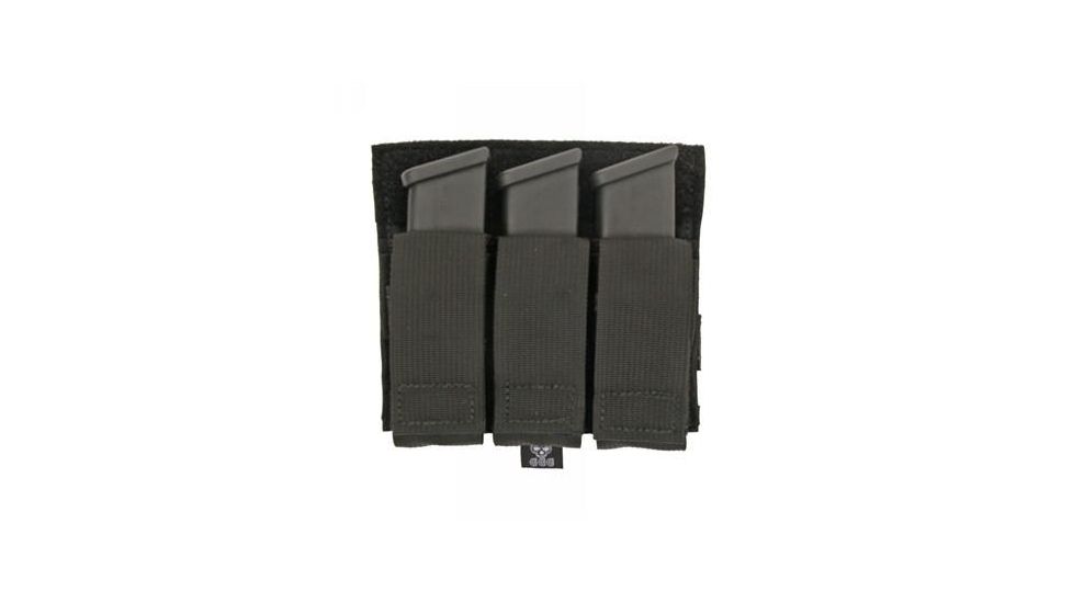 Grey Ghost Gear Triple Pistol Mag Pouch, Black, 1020-2
