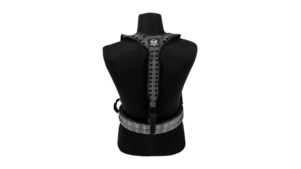 Grey Ghost Gear UGF 3-Point Battle Belt Suspenders, Hypalon, Black 9036-2