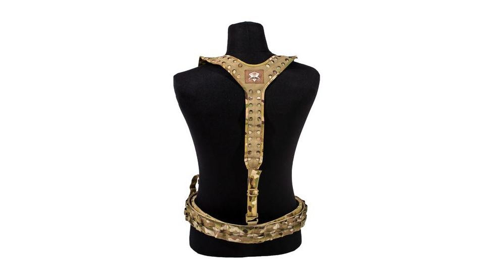 Grey Ghost Gear UGF 3-Point Battle Belt Suspenders, Hypalon, MultiCam 9036-5