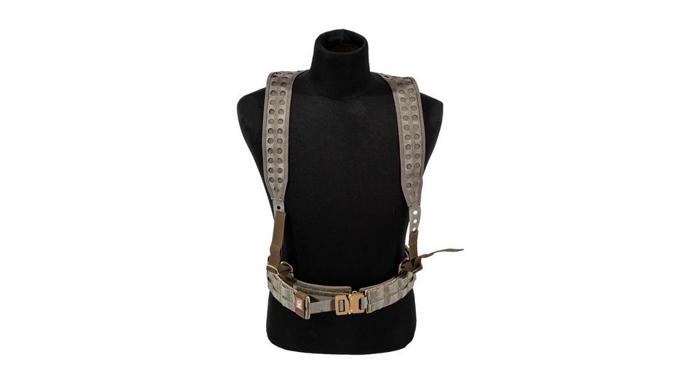 Grey Ghost Gear UGF 3-Point Battle Belt Suspenders, Hypalon, Ranger Green 9036-6