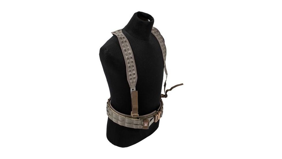 Grey Ghost Gear UGF 3-Point Battle Belt Suspenders, Hypalon, Ranger Green 9036-6