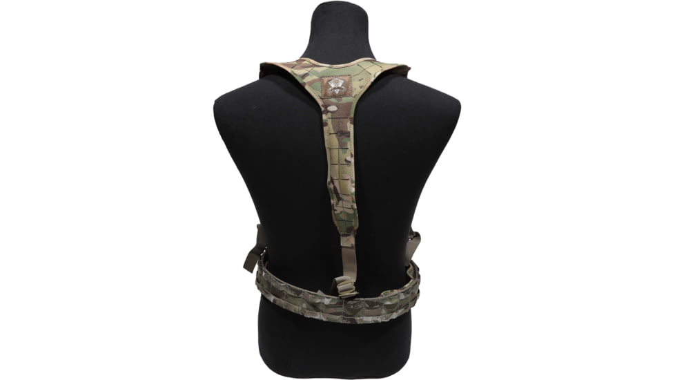 Grey Ghost Gear UGF 3-Point Laminate Battle Belt Suspenders, MultiCam, 9037-5