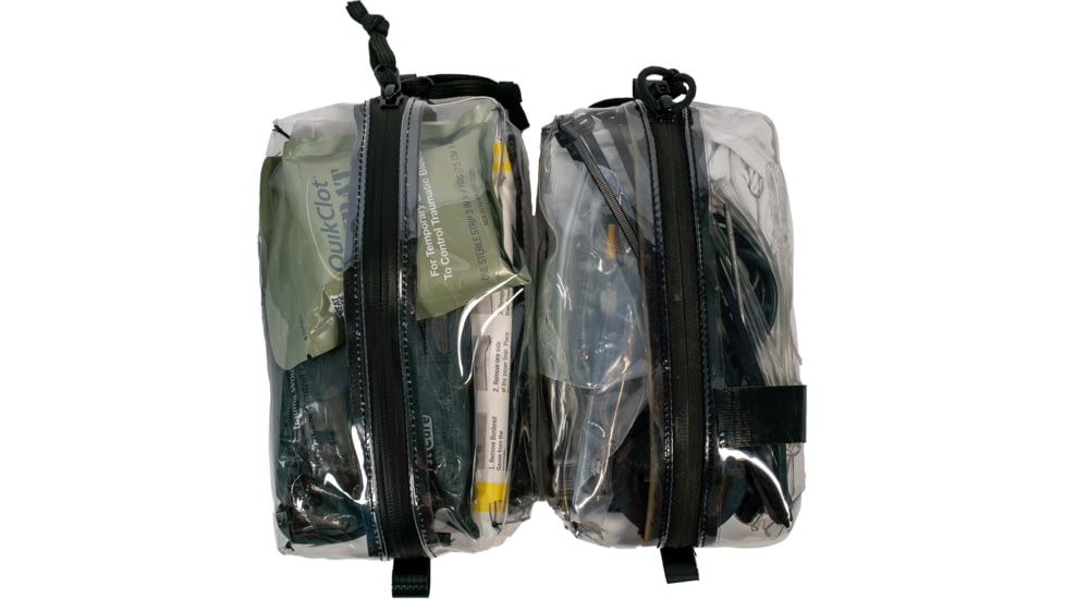 Grey Ghost Gear Vinyl Zipper Pouch w/Black Zipper, Clear, Large, 1057-2