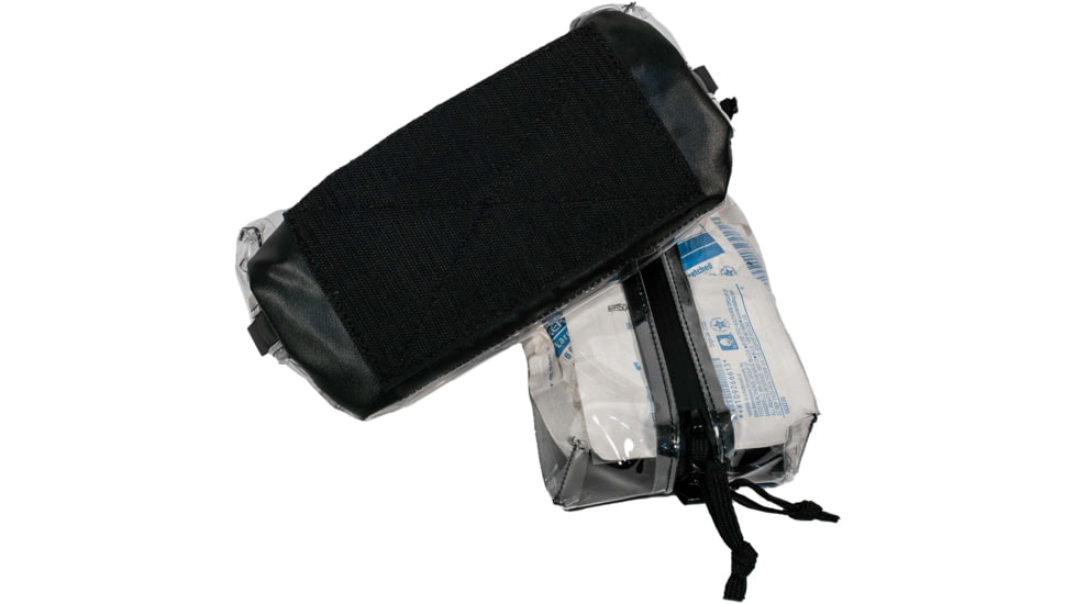 Grey Ghost Gear Vinyl Zipper Pouch w/Black Zipper, Clear, Small, 1056-2