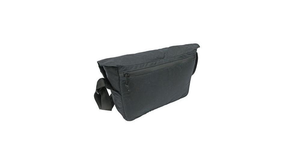 Grey Ghost Gear Wanderer Messenger Bag, Wax Canvas, Black, 6027-BLK