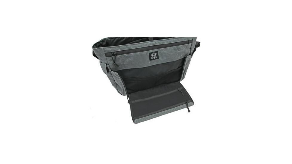 Grey Ghost Gear Wanderer Messenger Bag, Wax Canvas, Charcoal 6027-GRY