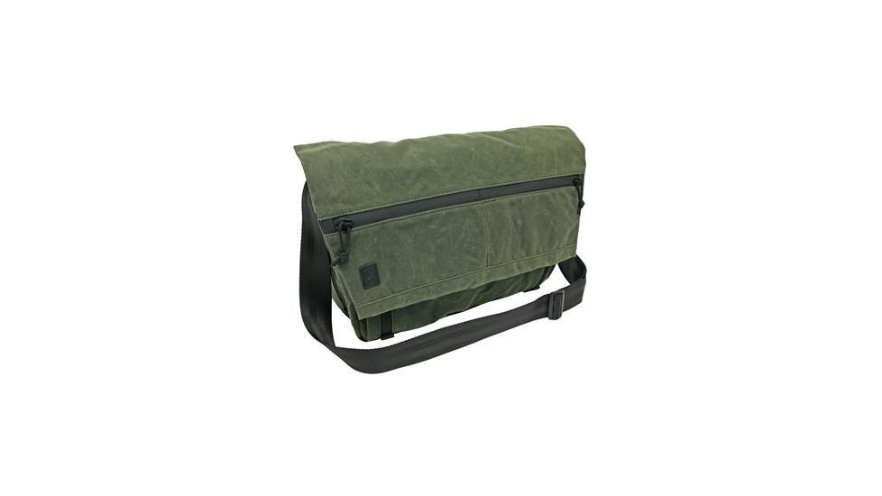 Grey Ghost Gear Wanderer Messenger Bag, Wax Canvas, Olive Drab Green 6027-OD