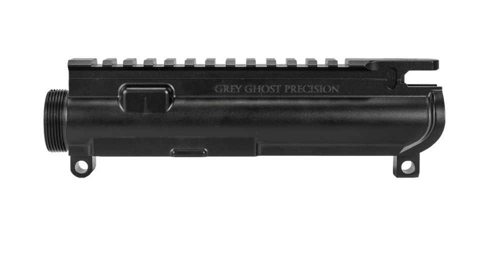 Grey Ghost Precision Forged Upper Receiver, AR-15, 5.56x45mm NATO, M4, Hard Anodized, Black, GGPC-UR