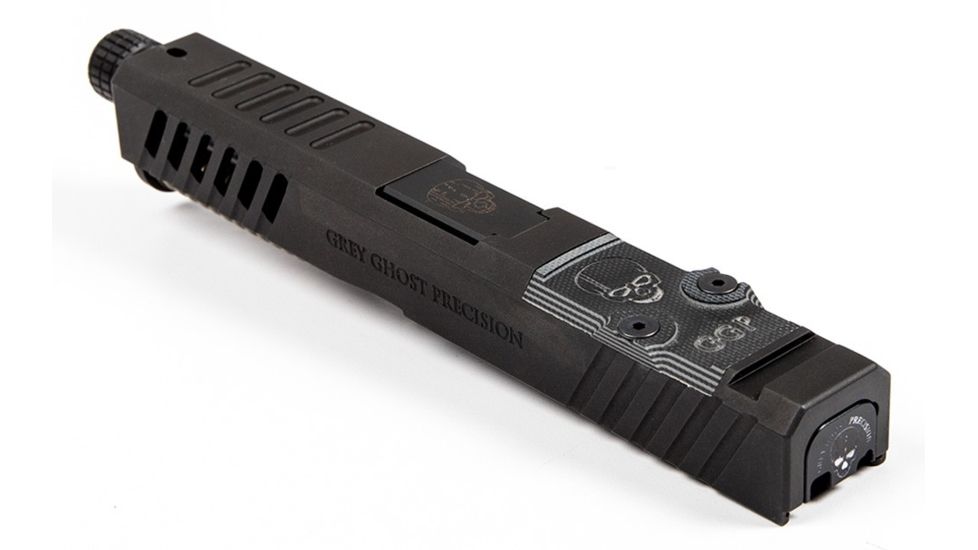 Grey Ghost Precision Glock 17 Gen 3 Slide, Complete - V1 w/Non-Threaded Barrel, Black APGG100002N