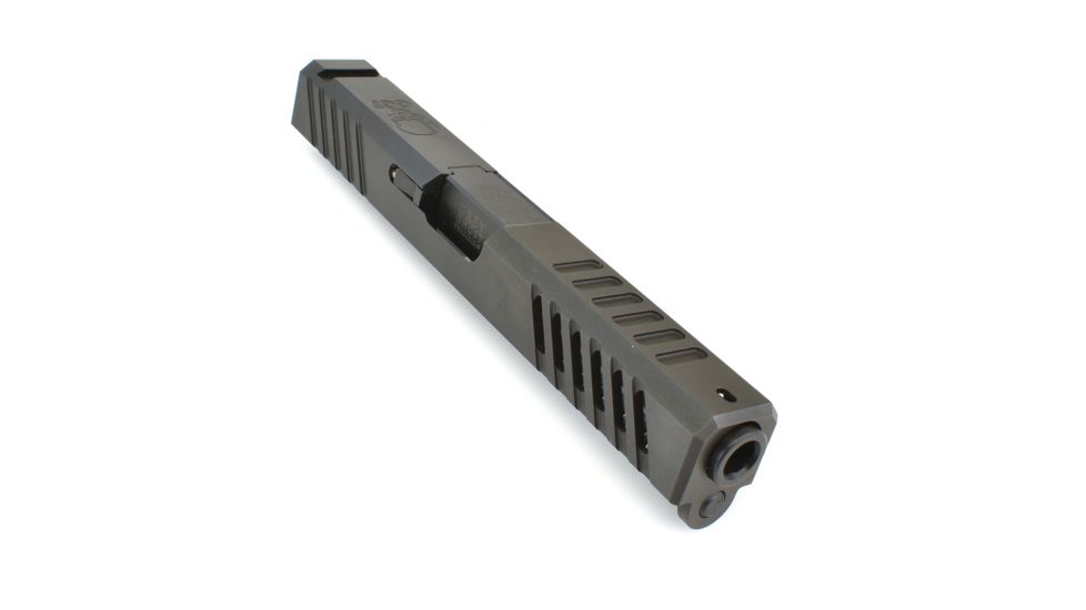Grey Ghost Precision Glock 17 Gen 3 Slide, Complete - V1 w/Non-Threaded Barrel, Black, APGG100202N