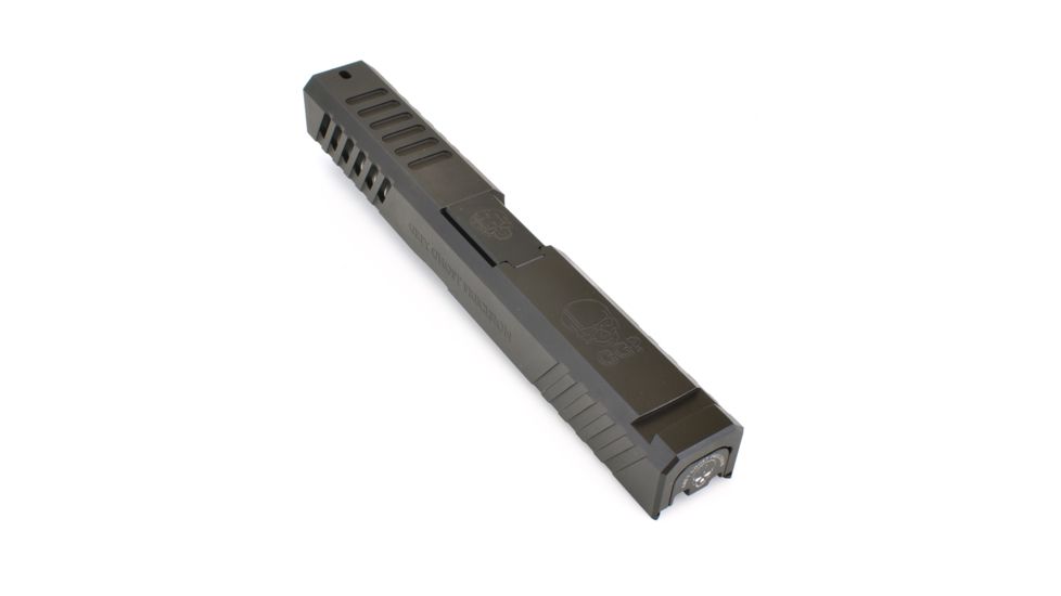 Grey Ghost Precision Glock 17 Gen 3 Slide, Complete - V1 w/Non-Threaded Barrel, Black, APGG100202N